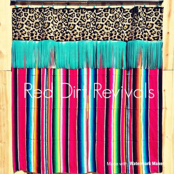 Tenda da doccia Fiesta rosa per la vendita all'ingrosso da parte di Red Dirt Revivals