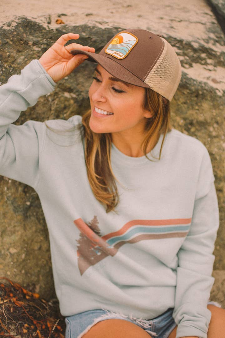 Goodseed Clothing - Wholesale Graphic Sweatshirt - Women's - Slopes Sweatshirt Green6