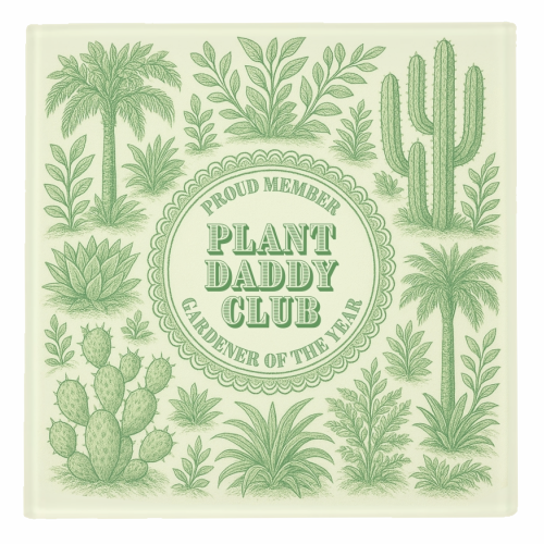 ART WOW – wholesale Coasters – Coasters 'Plant Daddy Club - Gardener of1