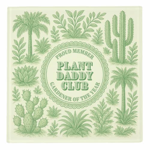 ART WOW – wholesale Coasters – Coasters 'Plant Daddy Club - Gardener of1