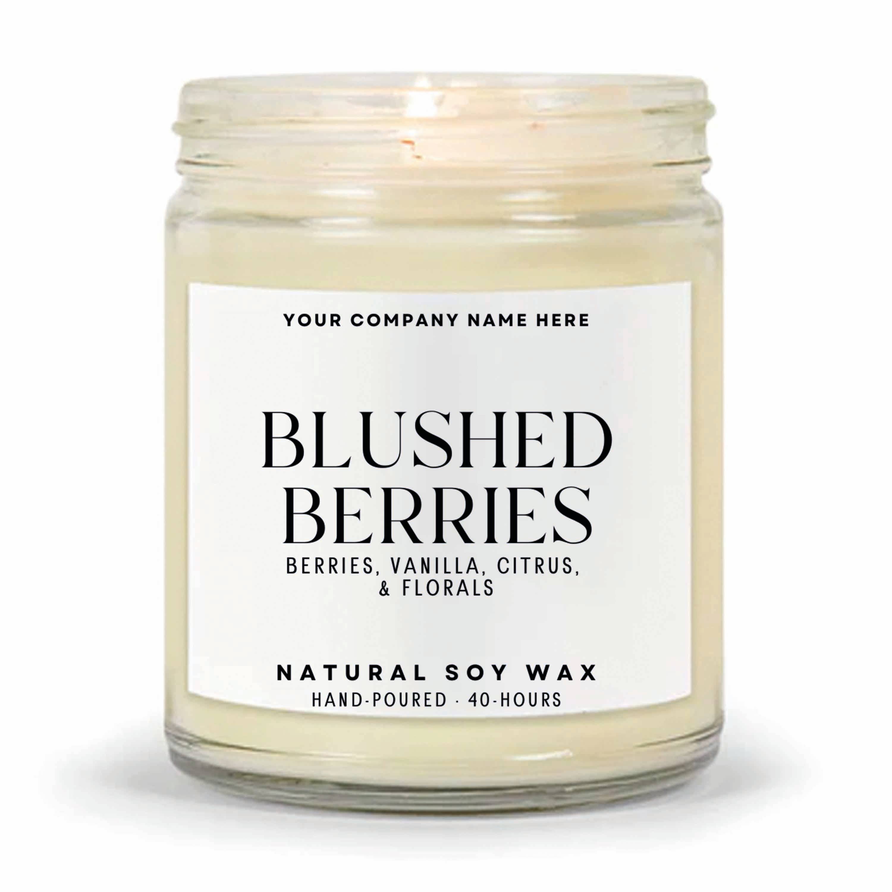 Candle Drop - Wholesale Jar/Filled Candle - Label Style 1 | Wholesale White Label Soy Candle | Clear Jar3