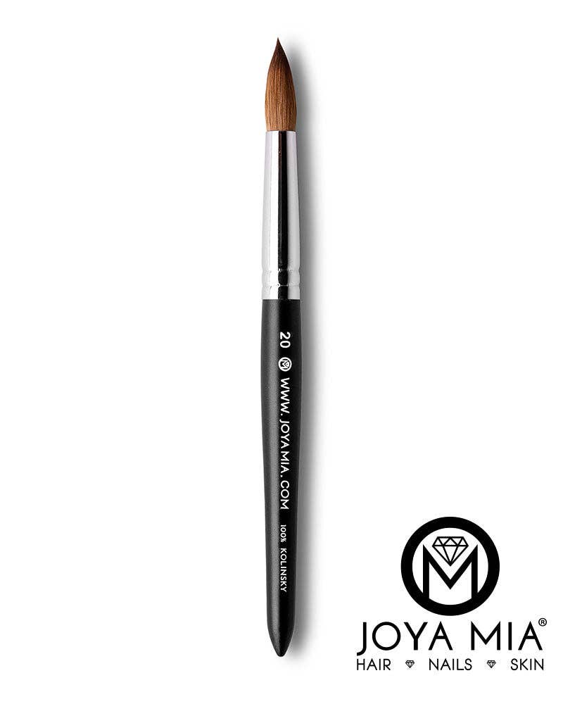 JOYA MIA - Wholesale Nailcare set - 100% Kolinsky Acrylic Nail Brush - Black Matte Finish  Sizes 6 to 247