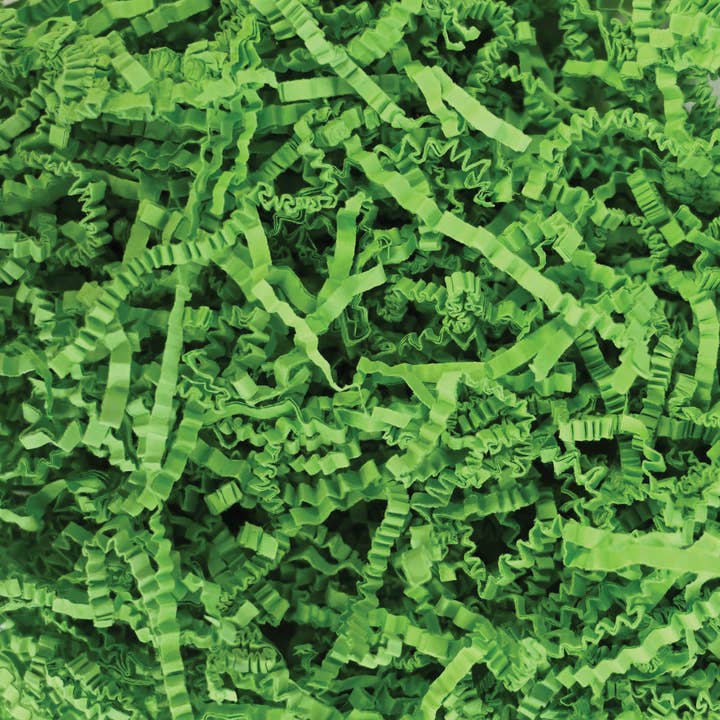 Lime Green Crinkle Paper Shreds for wholesale by Beistle