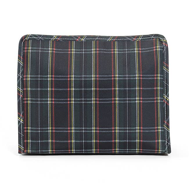 ROADIE LARGE Zip Pouch - CAMBRIDGE PLAID for wholesale by TRVL Design