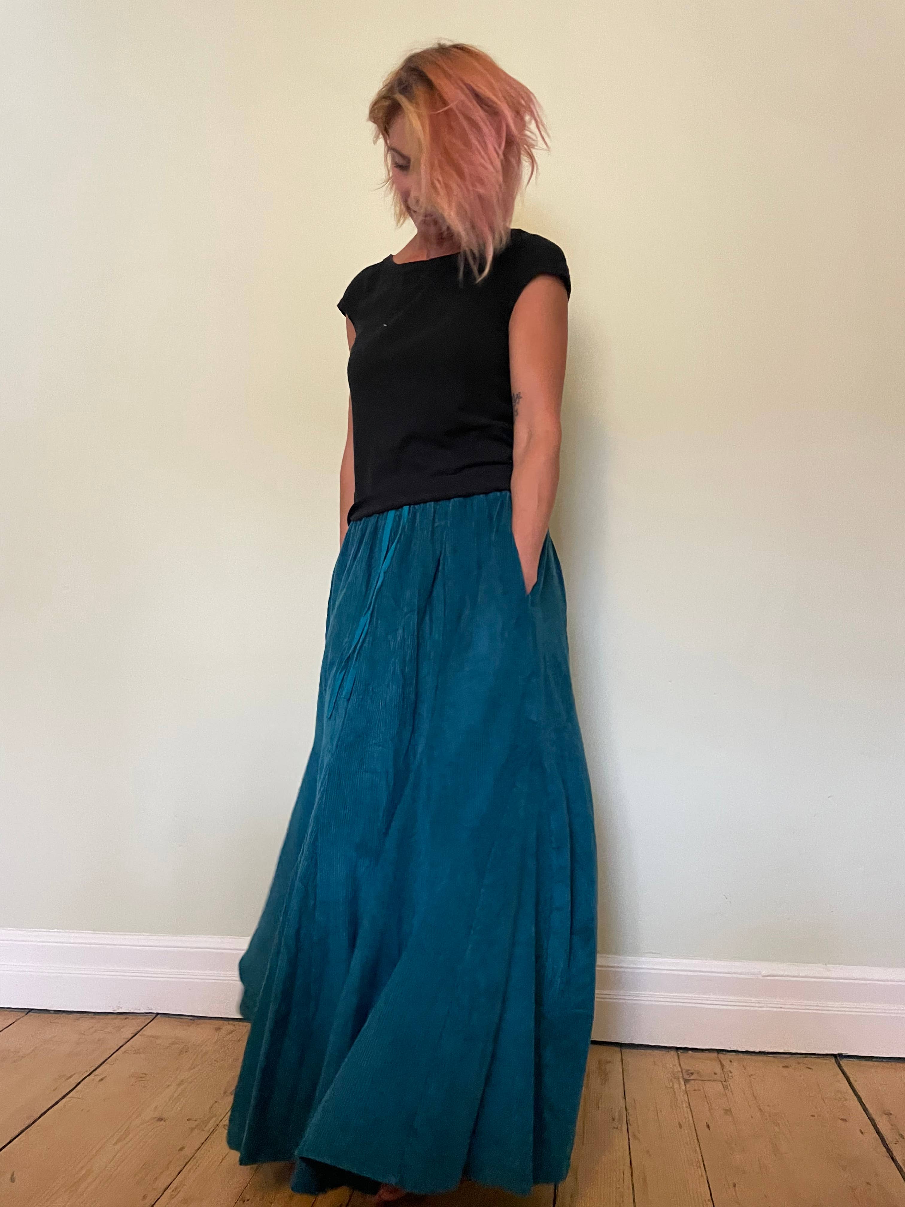 Emma's Emporium - Vente Jupe – femme - Jupe longue en velours côtelé AW262