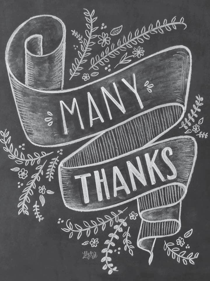 TY/Thanks Chalkboard for wholesale by Greeting Cards by Norcard