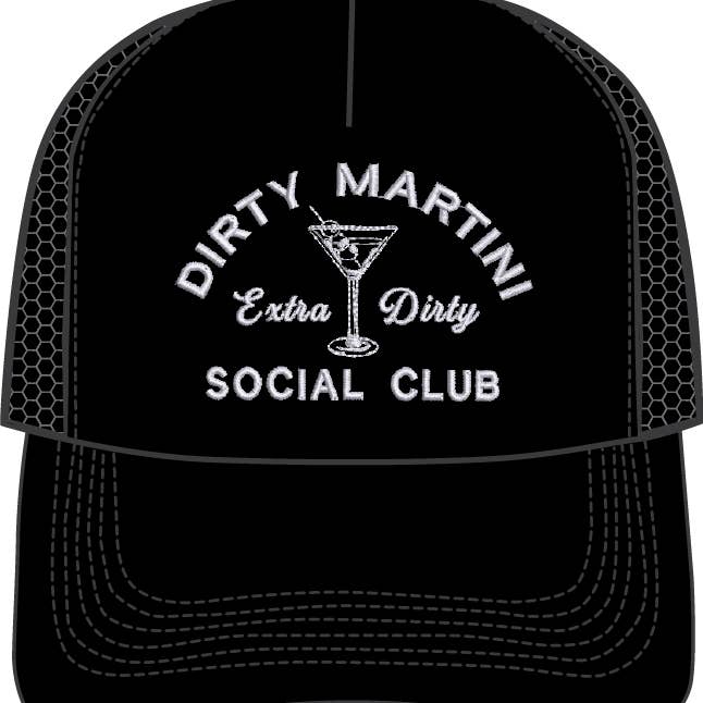 DIRTY MARTINI SOCIAL CLUB HAT for wholesale by Wildwood Landing
