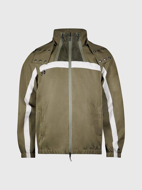 White Lines Waterproof Utility Jacket for wholesale by The Hideout Clothing