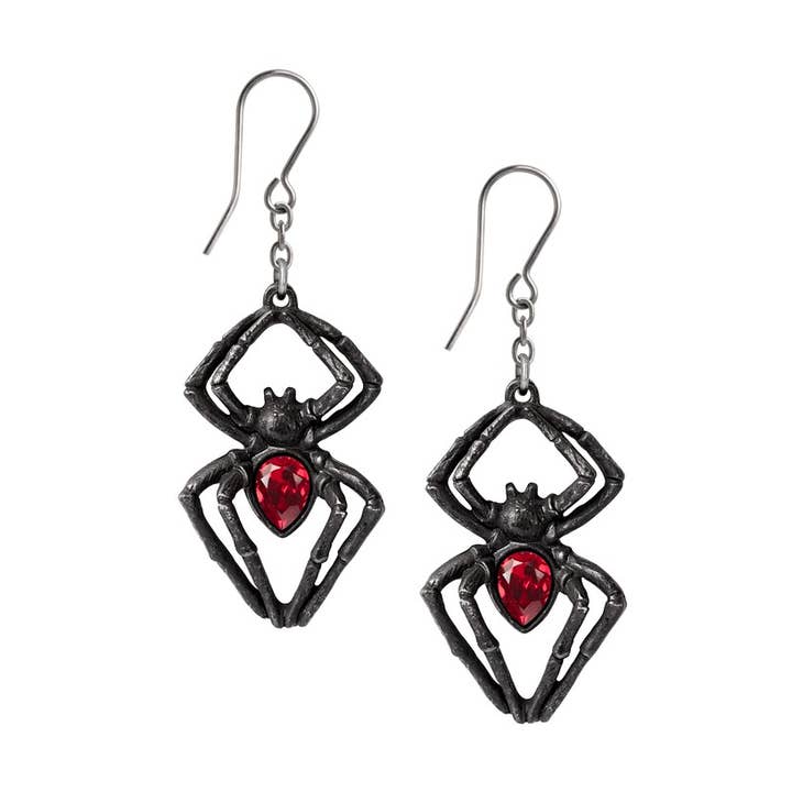 Svart änka (örhänge par) för wholesale av Alchemy England (Euro)