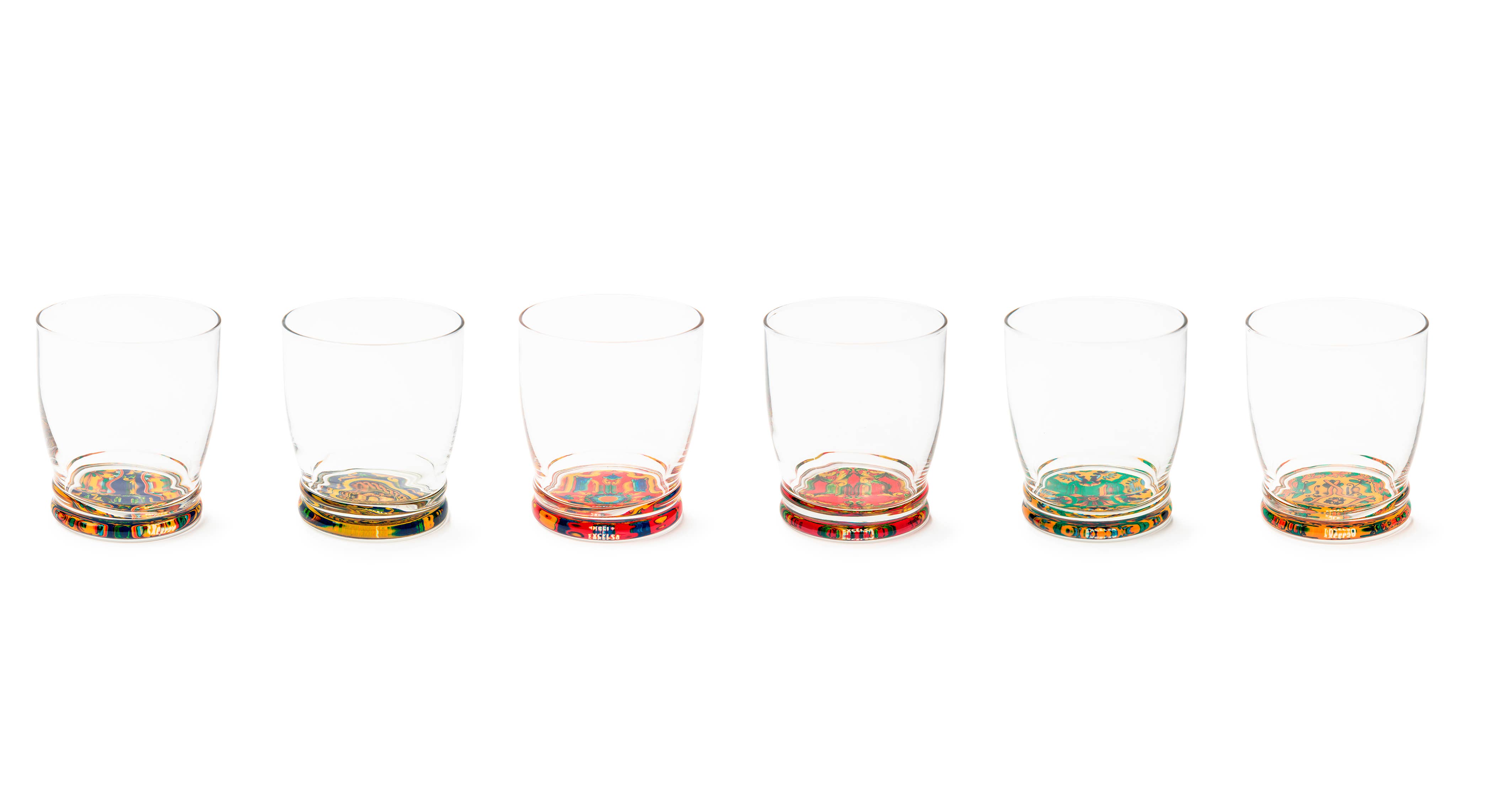 multicolor Set de 6 vasos Trinacria de 34 cl de venta al por mayor en Faire1