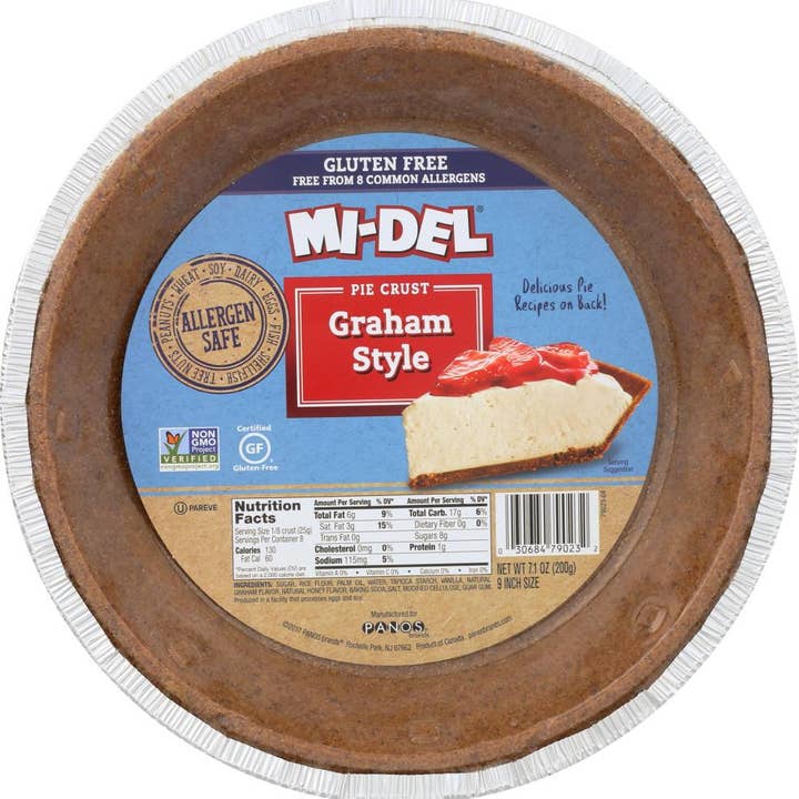 Mi del 9 Inch Gluten Free Graham Style Pie Crust, 7.1 Oz for wholesale by KeHE Distributors, LLC