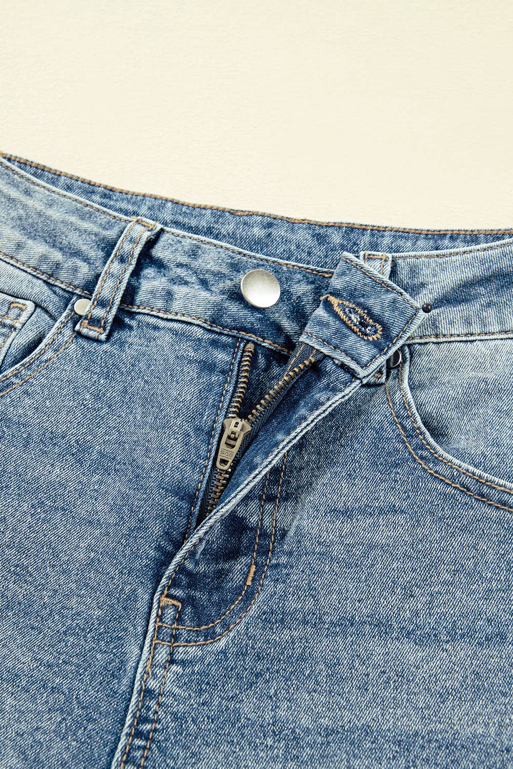 Dusk Blue Vintage Washed Seam Detail Shift Jeans (size 4-16) for wholesale on Faire8