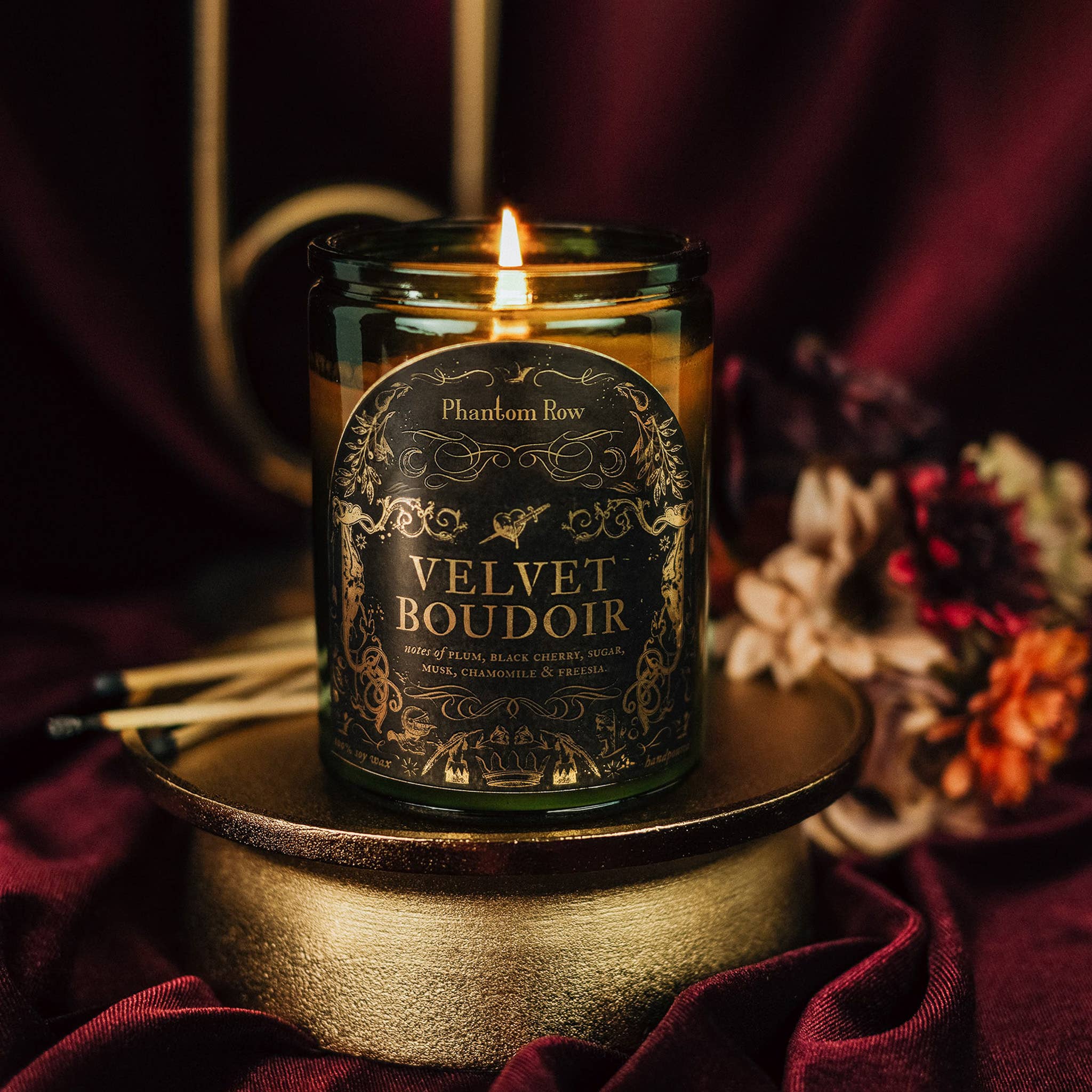 Phantom Row - Wholesale Jar/Filled Candle - Velvet Boudoir | Literary & Gothic-Inspired Jar Candle3