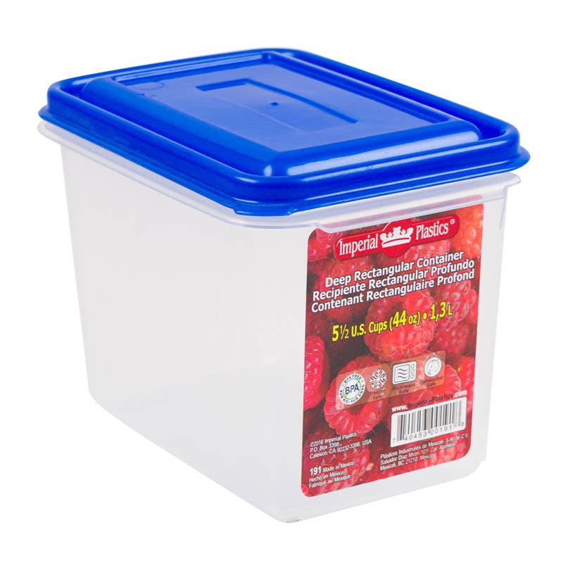 Deluxe Import Trading - Wholesale Food storage container - Imperial Plastics Storage Container- 44oz0