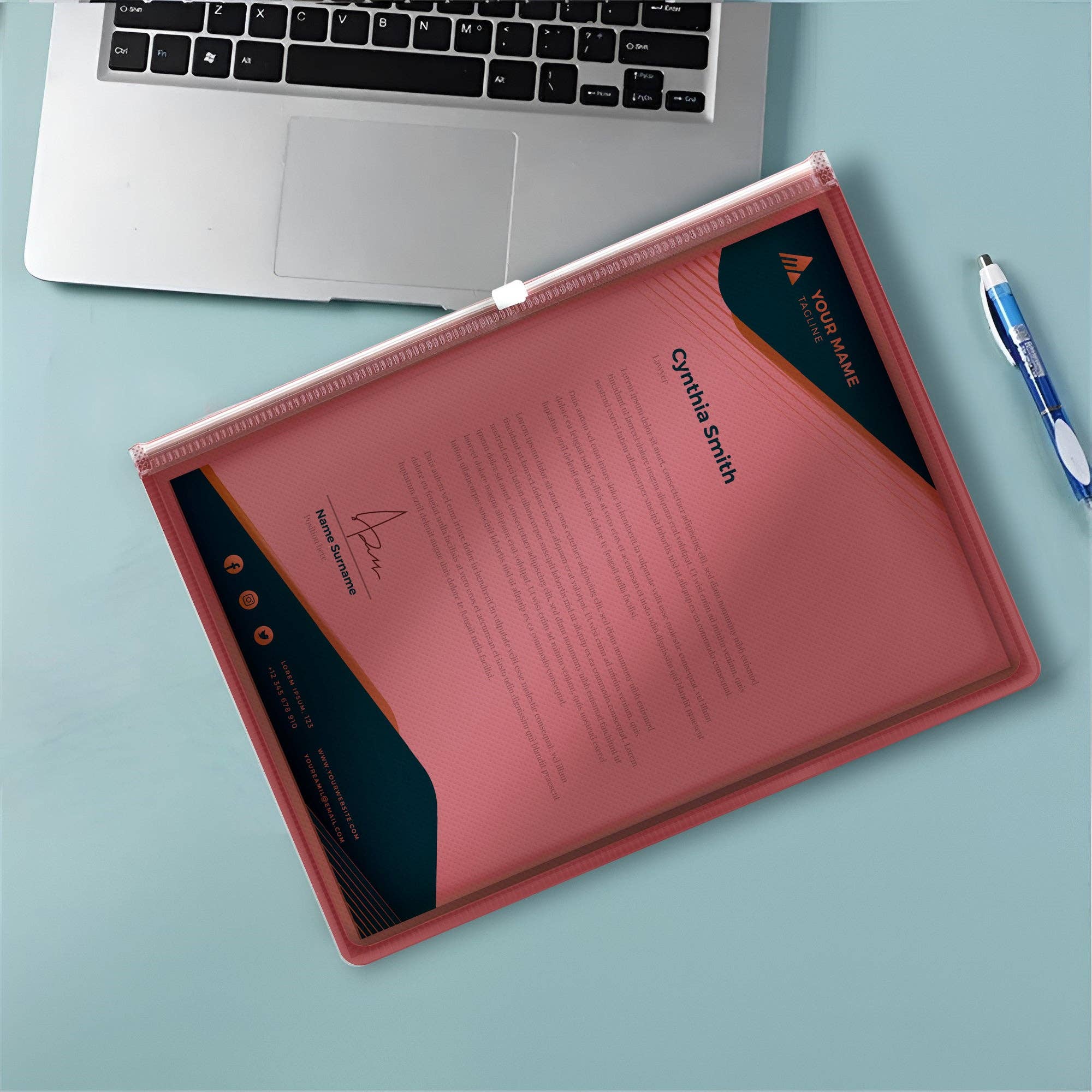 Ledsone - Wholesale Folders - 12 Pack Plastic Thick Zipper Document File Waterproof Folder ~528610