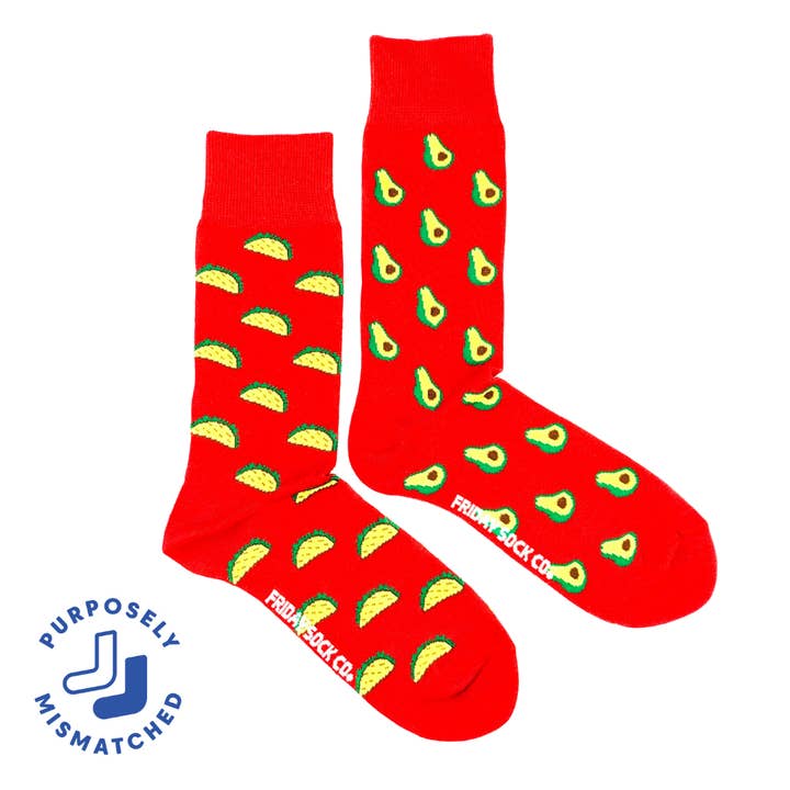 Friday Sock Co. - Wholesale Socks - Men's - Men’s Taco & Avocado Socks