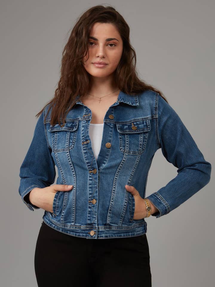 GABRIELLA-RCB Classic Denim Jacket for wholesale on Faire