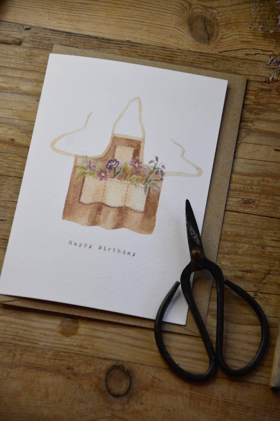 Brooke Marie – wholesale Birthday card – Flower Apron Happy Birthday Card2