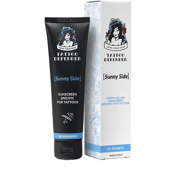 Sunscreen specifically for tattoos for wholesale by Tattoo Defender