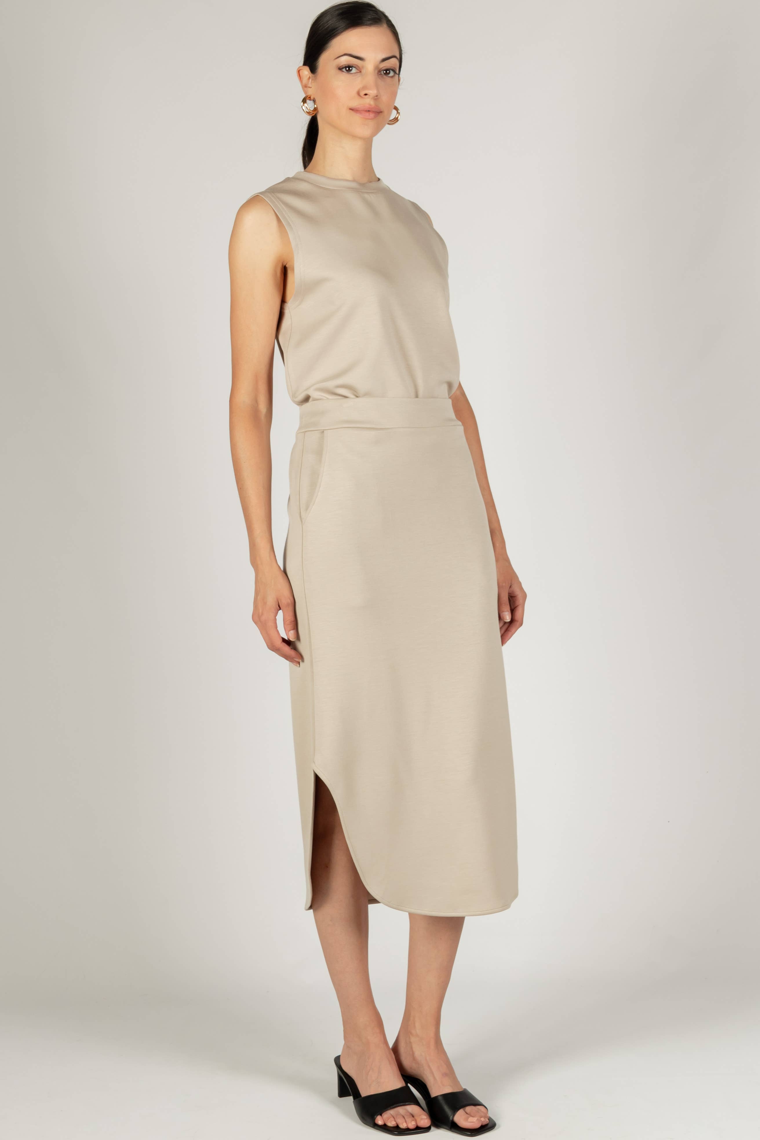 P. CILL - Vendita all'ingrosso Gonna - Donna - Gonna midi in modal Butter P. CILL17