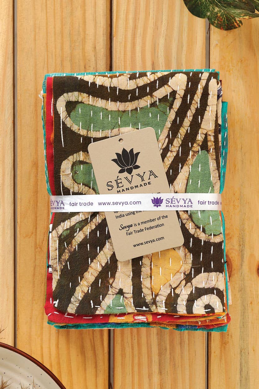 Sevya Handmade - Vente Sets de table - Sets de 4 sets de table Kantha7
