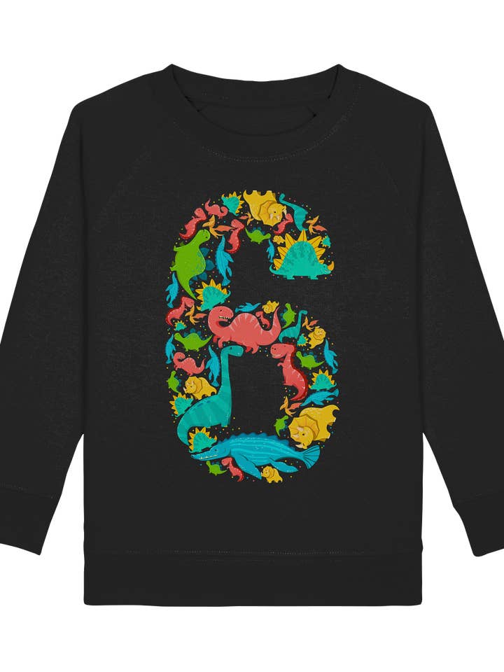Dinosaurier 6 Jahre alt Dino 6. Geburtstag Sweatshirt für den Großhandel von Tigerlino®