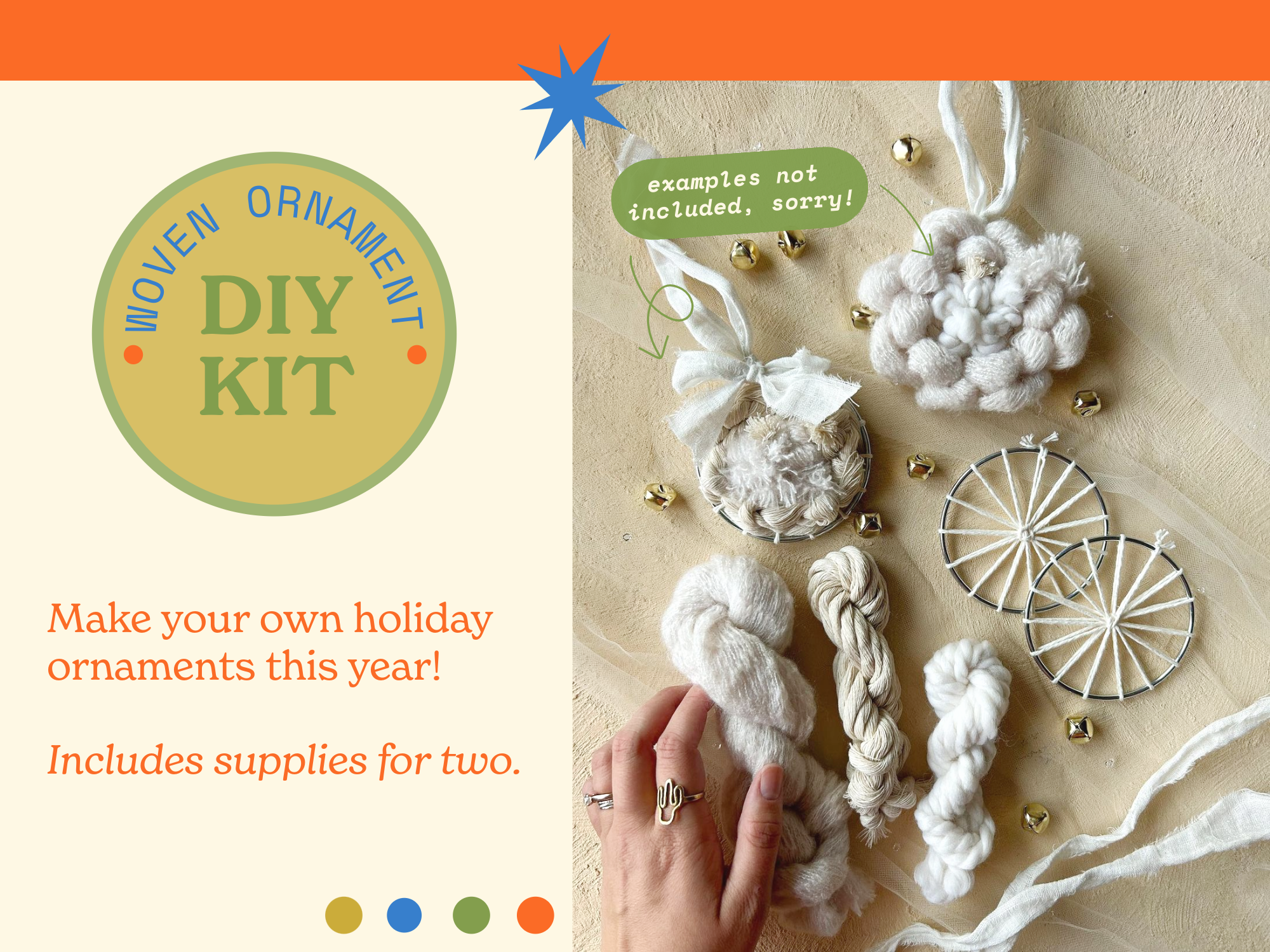 Euca Design - Wholesale DIY Craft Kit - DIY Round Ornament Kit | Holiday Kids Craft | Weaving Kit4