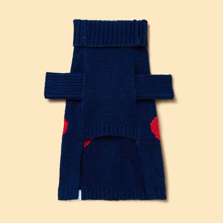 BarkBarkBaby - Vendita all'ingrosso Maglione - Cani - Cardigan con bottoni Heart to Heart1