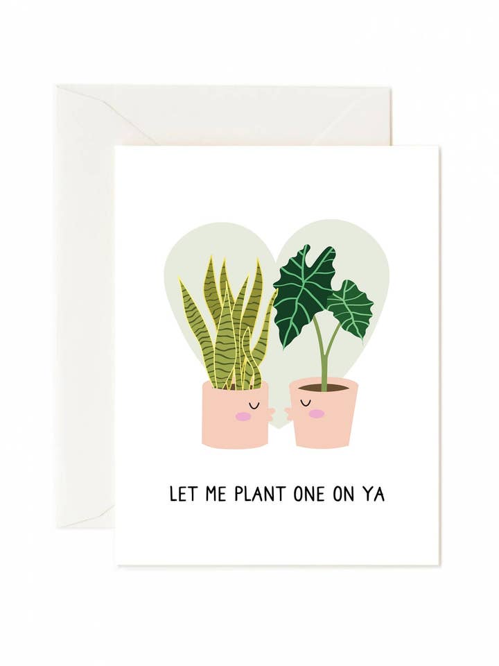 Biglietto di auguri Let Me Plant One On Ya per la vendita all'ingrosso da parte di Tickle Me Lavender