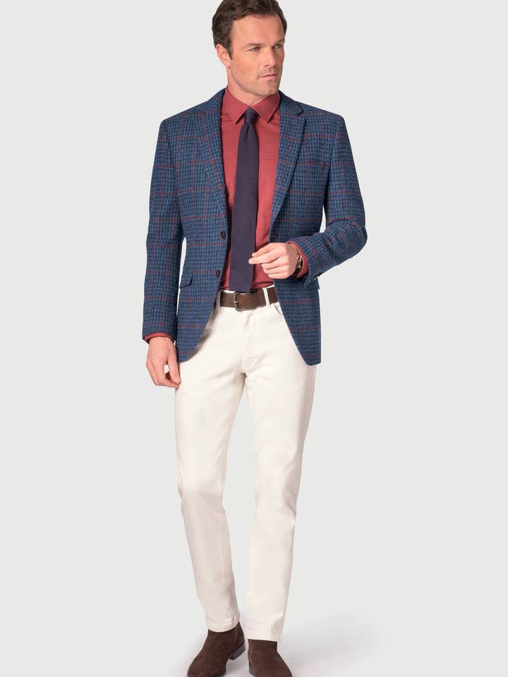 The Scotland Kilt Company - Wholesale Jacket - Men's - Mens Harris Tweed Tailored Fit Jacket - Perth