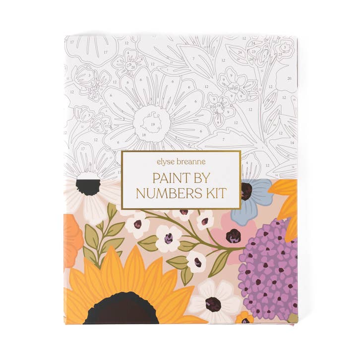 Rainbow Garden Paint By Number Kit for wholesale by Elyse Breanne Design