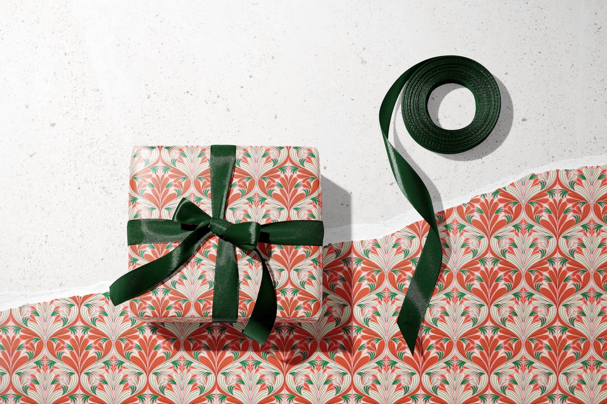 Rebecca Jane Woolbright - Vente Rouleau de papier cadeau - Papier cadeau joli en rose – Emballage cadeau moderne (2 feuilles)4