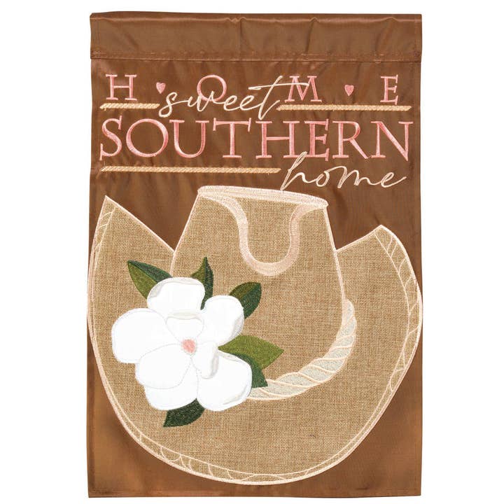 Dicksons - Wholesale Flag - Flag Texas Hat Magnolia Burlap 13x18