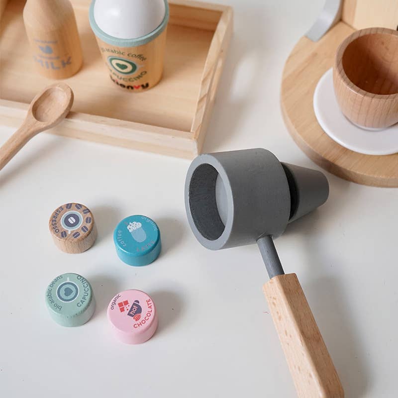 giftland - Wholesale Wood Toy - Kids - Wooden Coffee Machine Toy Set3