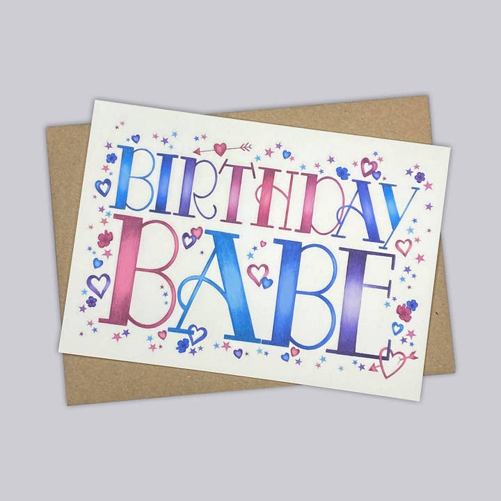 Fødselsdag Babe Card for engroshandel hos Autumn Bella Designs