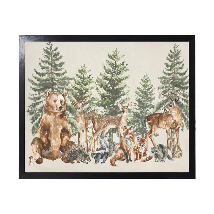 Watercolor Woodland Scene for wholesale by Antique Curiosities Inc