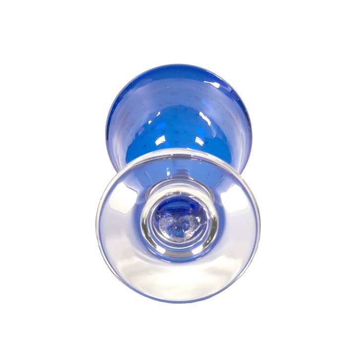 Madison Bay Co. - Historical Home Decor Reproductions – Engroshandel Vinglas – Håndblæst kobolt tykt glas 10 oz. balusterbæger, 7”2