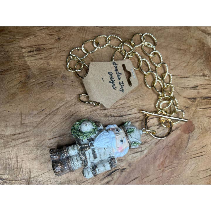 Sandra Ling Designs – wholesale Pendant/charm necklace – ❄️ Frosted Nutcracker Necklace – “Marching Through a Winter