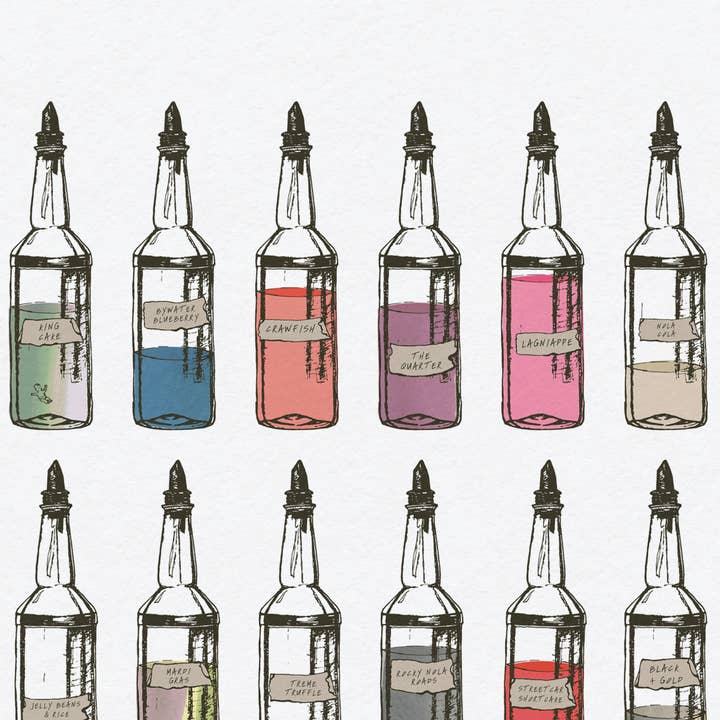 Statement Goods - Wholesale Art Print - Sno-ball 18 N'awlins Flavors2