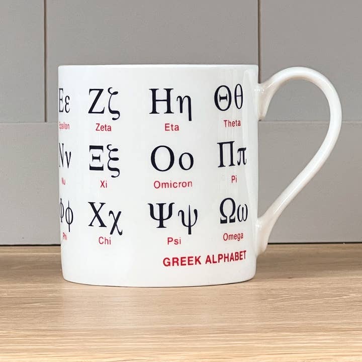 Griechischer Alphabet-Becher für den Großhandel von mclaggan+co