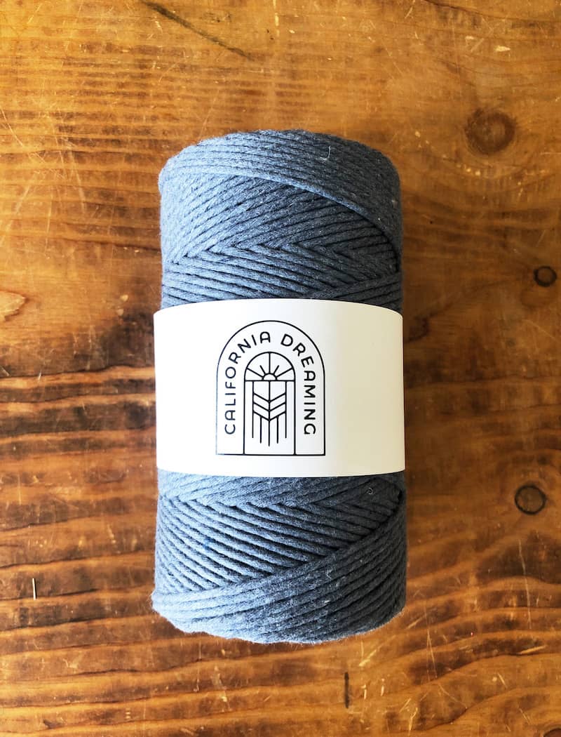 California Dreaming Macrame - Wholesale Yarn - 2mm recycled cotton rope | twisted | 200m7