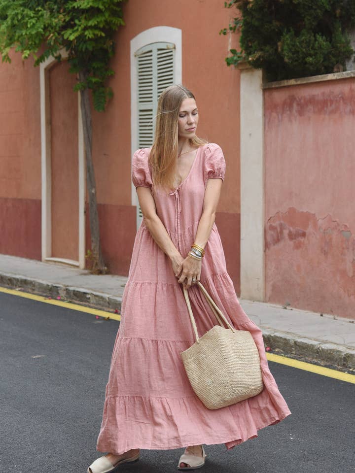 The Luna Dress // Rose for wholesale by Beachwood The Label