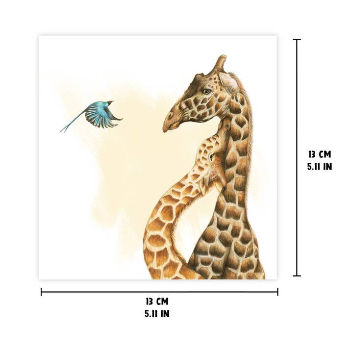 Beast Of Paradise - Wholesale Love Card - Giraffes In Love Greeting Card, Animal Birthday Cards