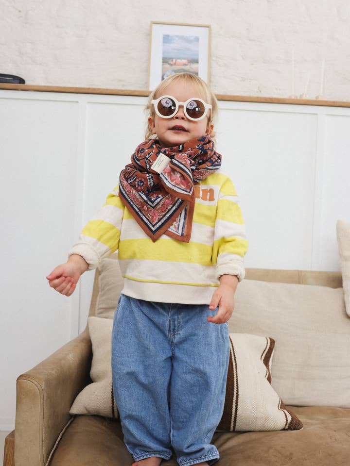 Lenço adulto Dheli Abricó de 100 cm por atacado de SO FAMILY