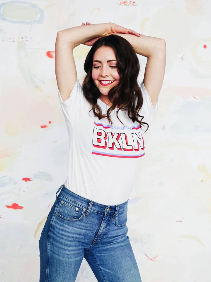No Sleep Till Brooklyn Tee for wholesale by Megan Phillips Collection