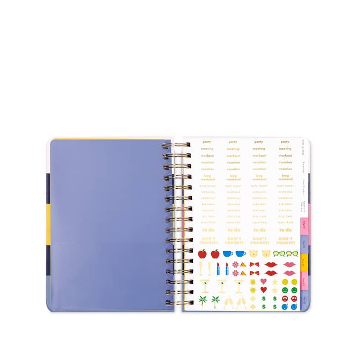 Kate Spade New York by Lifeguard Press - Wholesale Planner - 17 Month Large Planner, Bold Painterly Stripe