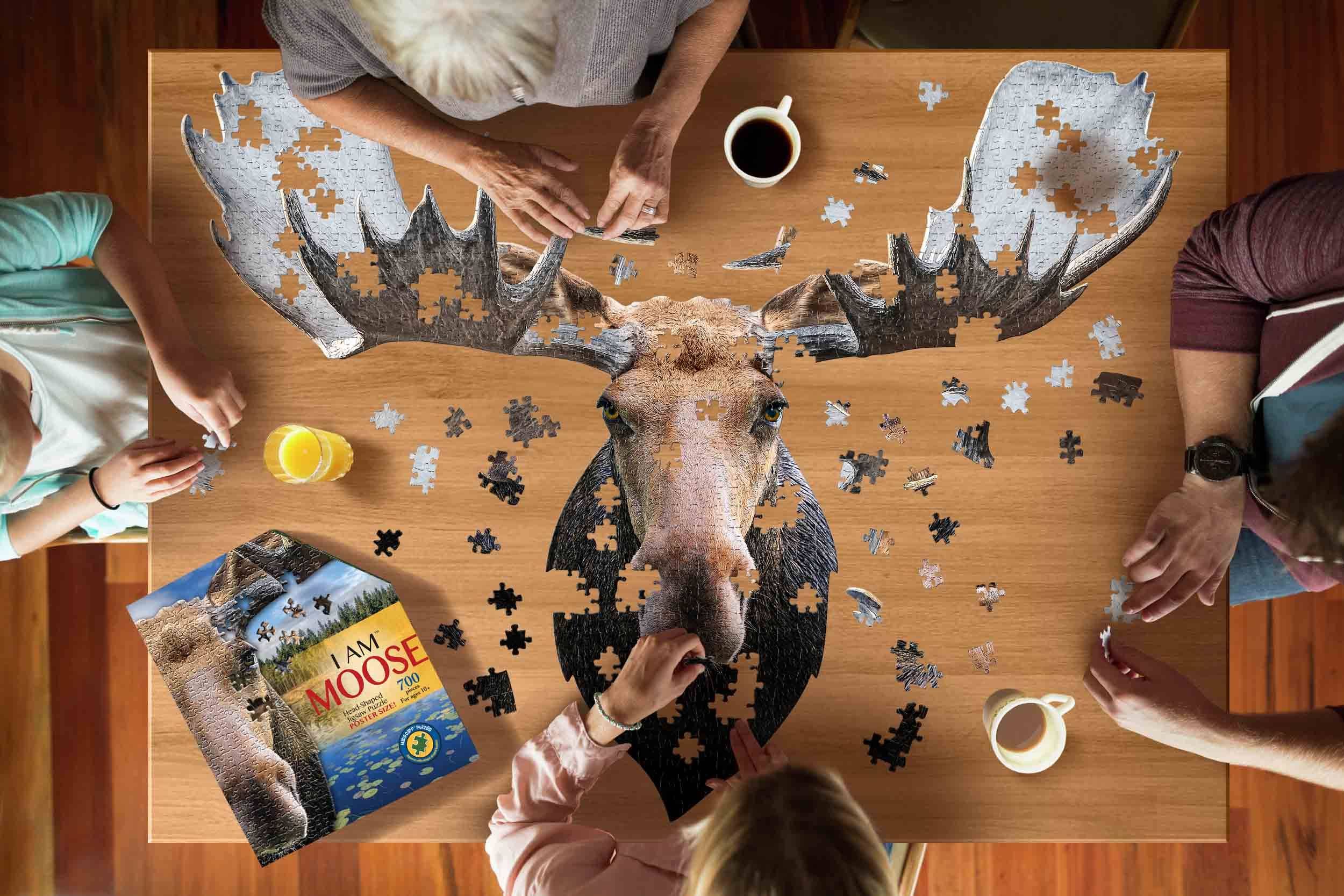 Madd Capp Games & Puzzles - Wholesale Puzzle - Adult - I AM Moose 700 piece jigsaw puzzle - gift4