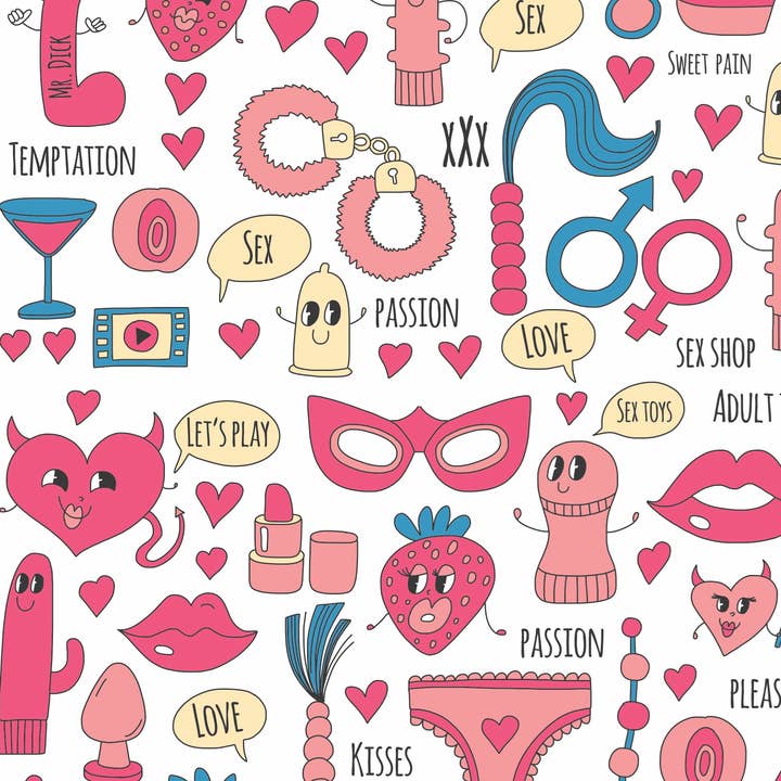 Stesha Party - Vendita all'ingrosso Carta da regalo in fogli - Carta regalo divertente a tema giocattoli sessuali per adulti1