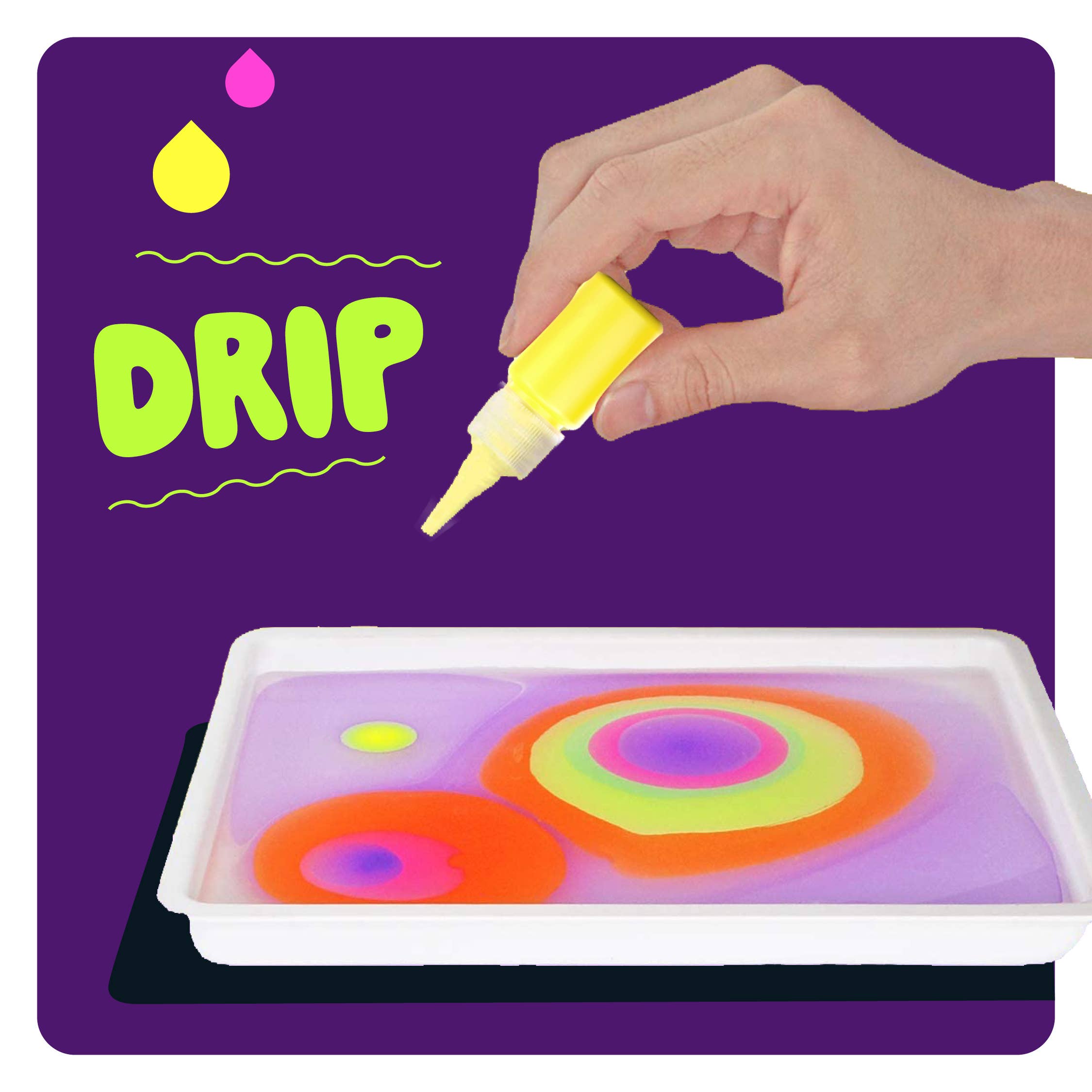 Dan&Darci - Wholesale DIY Craft Kit - Glow in The Dark Marble Paint Kit for Kids - Water Marbling3