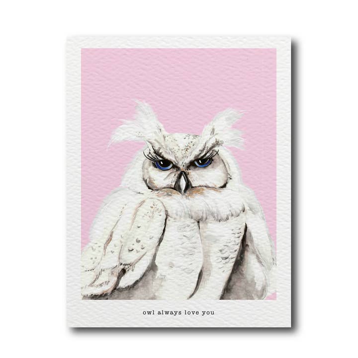 HIBOU TOUJOURS T'AIMERAI pour la vente par CARDS BY ALLIE